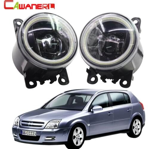 Cawanerl For Opel Signum Hatchback 2003-2015 Car Styling 4000LM LED Lamp H11 Fog Light Angel Eye Daytime Running Light DRL 12V