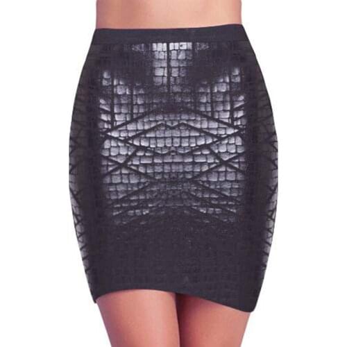 HQBORY Leather Pencil Skirts