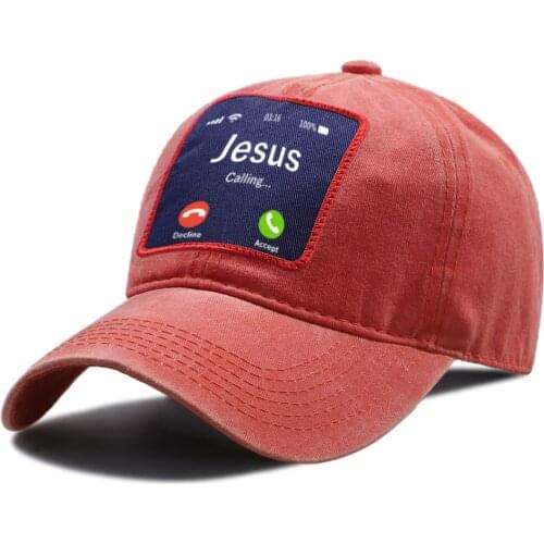 Jesus Calling Accept Or Decline Golf Cap Outdoor Sport Baseball Caps Breathable Summer Snapback Hat Sun Shade Fashion Riding Hat