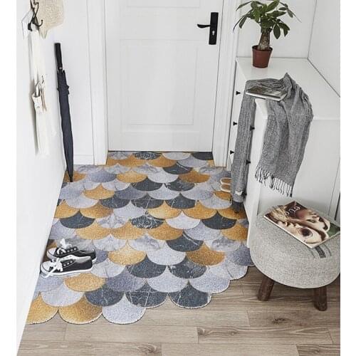 Silk Loop Mats Carpet Home Decor Doormat PVC Kitchen Mat Bath Mat Custom Size Pattern Can Be Cut Entrance Doormat Floor Carpet