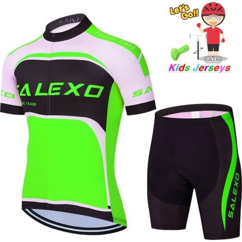 Summer Cycling Jersey 2021 Child Cycling Clothing Set Maillot Racing Sport Jersey Cycling Boy girl Bike Wear Short Sleeves