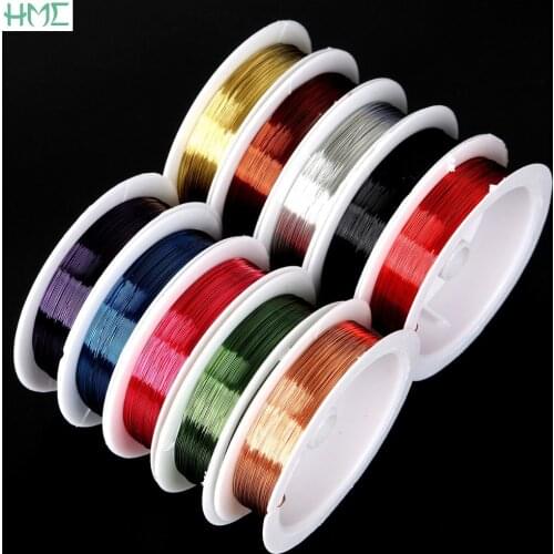 Copper Wire 0.3/0.4mm Mixed Color Beading Wire Cord String Thread For DIY Craft Bracelet Earring Jewelry Making Accessories