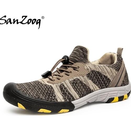 Spring Summer Outdoor Men Trekking Shoes Hiking Tourism Walking Shoe Treking Trail Running Nature Walk Mountain Sneakers