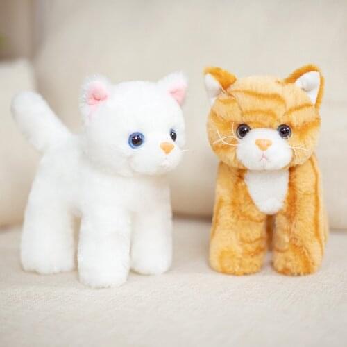 Stuffed Animal Cats Plush Toy Simulation Cute Cat Doll Pet Toys Home Decor Gift for Girls Birthday