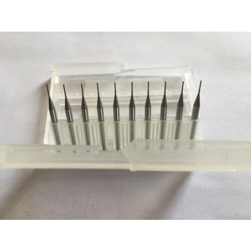 10pcs 0.5mm 1/8" Shank Tungsten Carbide cutter Rotary Burr Set CNC Engraving Bit