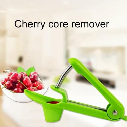 New Fast Remove Cherry Core Seed Cherry Pitter Fruits Tools Remover Enucleate Keep Complete Kitchen Gadgets Accessories Plastic