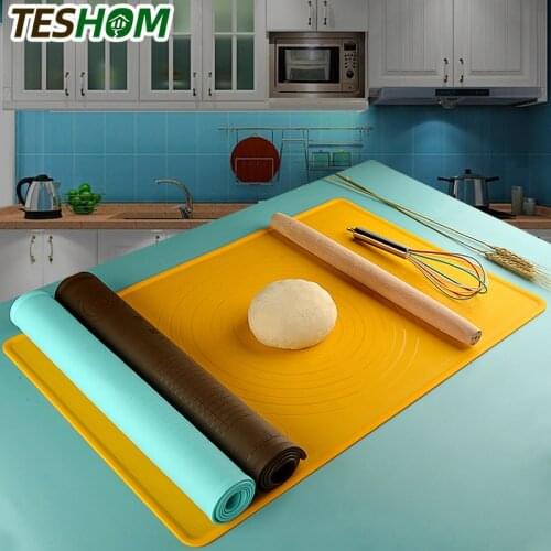 New Color Silicone Non-Stick Thickening Mat Scale Kitchen Baking Tool Pastry Cake Board Large High Temperature Rolling Dough Pad