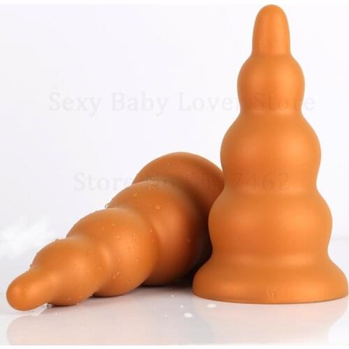 Huge Anal Plug Bead Silicone Big Butt Plug Anus Dilator G spot Masturbator Adult Sex toy For Man Woman gay Sex product Sex Shop