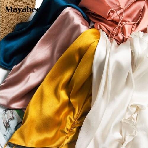 Heavy Stretch Silk 7-Color Women V-Neck Loose Thin Shoulder Straps With A Vest Strap And Wear 2021 Spring Summer New