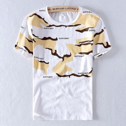 Suehaiwe Mens Camouflage T-Shirts