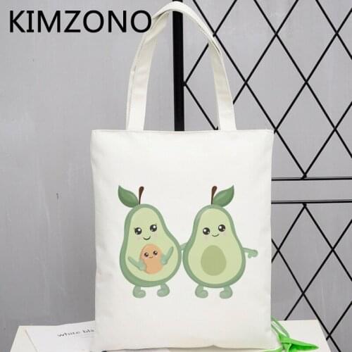 Avocado shopping bag bolso bolsa grocery shopper shopping tote bag fabric foldable woven custom