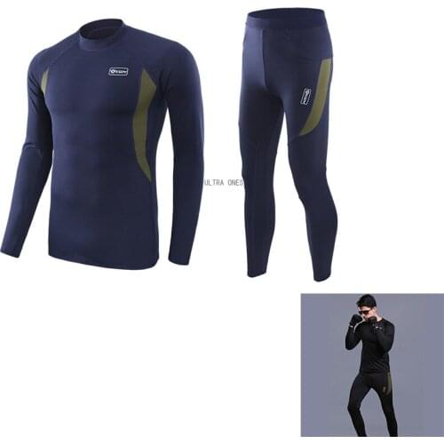 Hunting Tactical Thermal Underwear Men Shooting Sleeping Training Cycling Riding Hiking Cs Army Thermo Underwear Long Sleeves