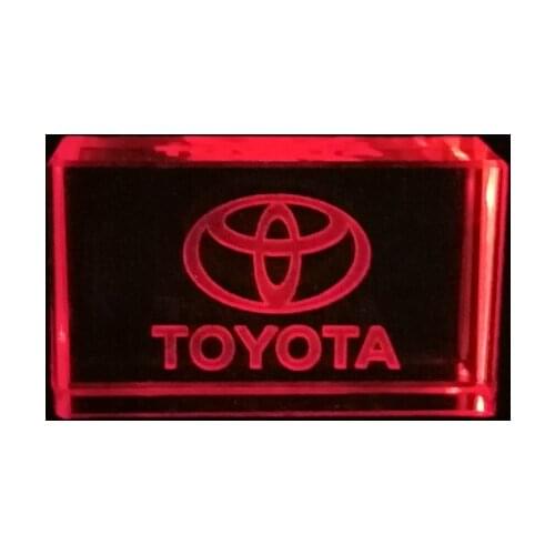 Toyota kristal + metalen USB flash drive pendrive 4GB 8GB 16GB 32GB 64GB 128GB Externe Opslag Custom Logo memory stick for Gift