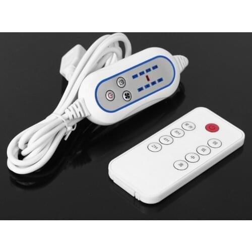 USB Remote Control Adjustable 4 Speed with 2-8 hours Timing Function ON OFF Switch for USB Fan LED Light and more Universal