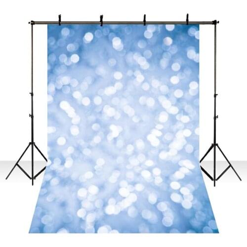 DAWNKNOW Sparkle Vinyl Photography Background For Blue Shimmer Photo Shoot Backdrop For Wedding Photo Studio lv2204