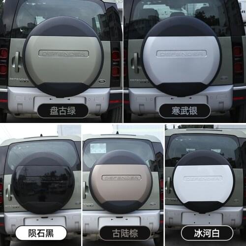 High Quality For Land Rover Defend Spare Tire Cover Exterior Accessory ABS Spare Wheel Cover For Land Rover Defender 2020 2021