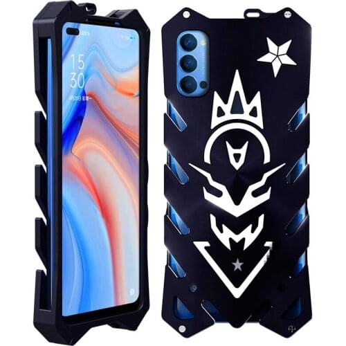 High End Aluminum Metal Reno 4 Case For OPPO Reno 4 Pro Case Shockproof Cover Heavy Duty Protection Coque For OPPO Reno 4 Funda