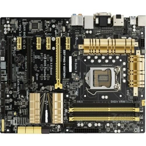 Asus Z87-PRO(V EDITION) Desktop Motherboard Socket LGA 1150 i7 i5 i3 DDR3 SATA3 USB3.0 USED mainboard