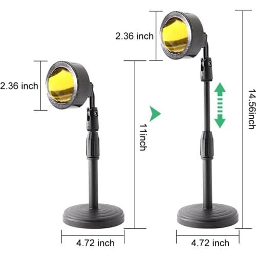 Sunsets Projection Lamps Background Wall Decoration Lamps USB Power Rainbow Floor Lamps Modern Living Room