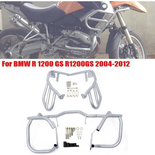 Motorcycle Highway Upper Lower Engine Bumper Guard Crash Bars For BMW R1200GS R1200 GS LC R 1200 GS 2004-2012 Frame Protection