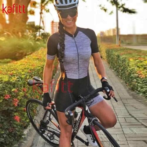 Kafitt Pro Triathlon Cycling Jersey Suit Ladies Cycling Jersey One-piece Jumpsuit Maillot Ropa Ciclismo hombre Short Sleeve Suit