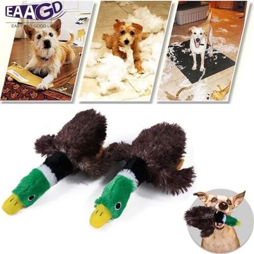 1Pcs Pet Plush Toys for Dogs- Squeaking Animals Toy for Dogs Chewing Toy- PP Stuffing Plush - Duck Toys for Dogs
