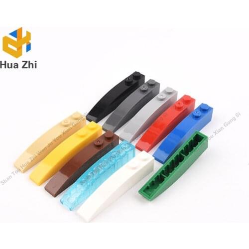 Building Blocks Parts 42022 10PSC Brick Curved 6 x 1 LEGOING MOCS Education