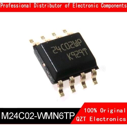 10PCS M24C02-WMN6TP SOP ST24C02WP SOP-8 24C02WP SOP-8 24C02
