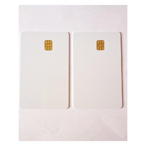 1000pcs Fudan5542 RFID PVC card blank smart contact IC card read-write blank Fudan4442 smart card PVC Hotel card
