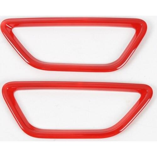 2Pcs Car Seat Adjust Button Switch Frame Trim Styling Sticker Fit For Ford Mustang 2015 2016 Car-covers ABS