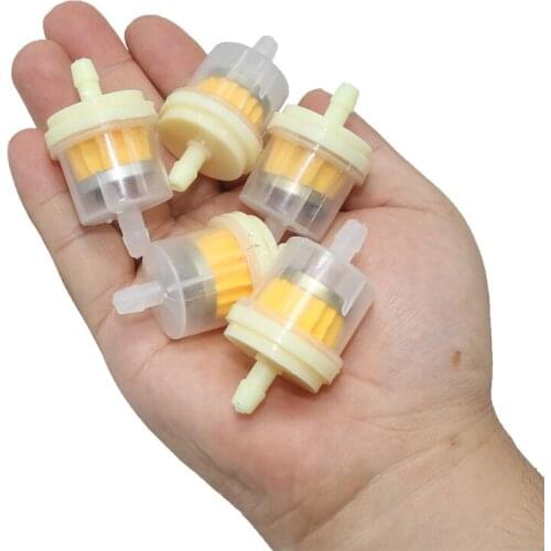 2 Pcs Motorcycle Petrol Gas Fuel Gasoline Oil Filter for Scooter Motorcycle Moped Scooter Dirt Bike ATV Go Kart Oil Fuel Filter