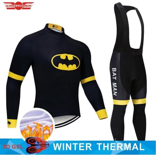 2021 Black Cycling Jersey Pants Set MTB Winter Bike Clothing Ropa Ciclismo Thermal Fleece Bicycle Clothes Mens Cycling Wear