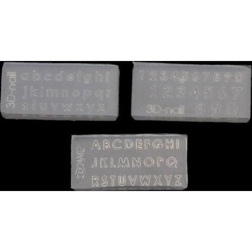 3Pcs Small Size Numbers Letters Mold Kit Alphabet Pendant UV Resin Silicone Mold Dried Flower Resin Decorative DIY Hand Crafts