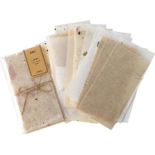 30PCS Vintage Style Wrapping Paper Scrapbook Decoration Material Tissue Paper DIY Crafts Bookmark Floral Collage Special Paper