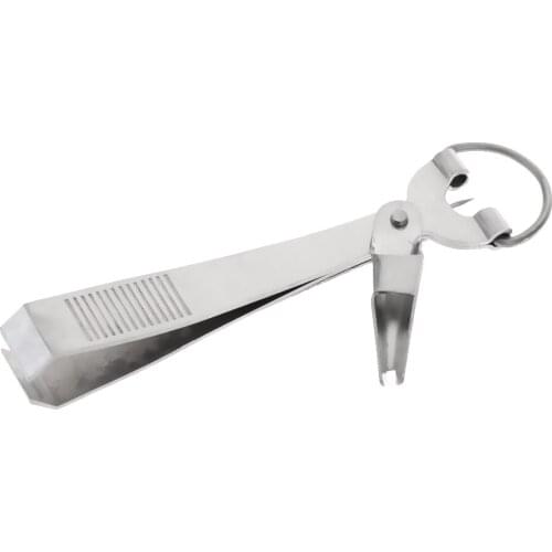 4 in 1 Fly Fishing Line Clipper Line Nippers Cutter Eye Cleaner Knot-tying