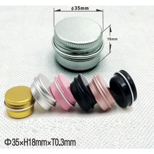 5000pcs/lot 10g Metal Storage box 10ml Aluminium Tins Jars Lip Balm Containers Empty Jars Screw Top Tin Cans 6 colors