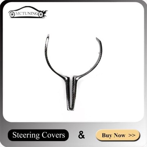 Car Interior Accessories Real Carbon fiber Steering Covers For M Series M2 F80 M3 F82 M4 F10 M5 F06 F12 F13 M6