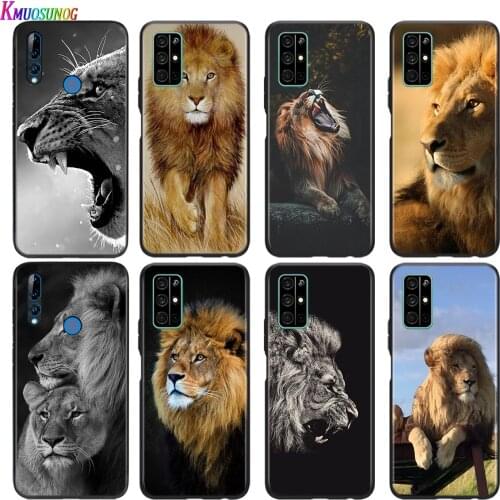 Soft Black Cover king tiger lion For Honor 30 30S V30 V20 9N 9S 9A 9C 20S 20E X10 20 7C Lite Pro Plus Phone Case