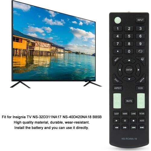 NS-RC4NA-16 Remote Control Replacement for Insignia TV NS-32D311NA17 NS-40D420NA18