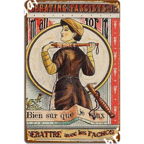 I M All For Debate Metal Sign Poster Garage Club Club Personalized Tin Sign Poster