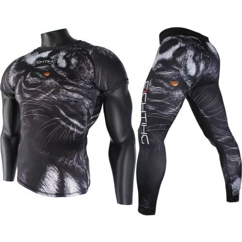 FTEIF mma Black roaring tiger Tight camouflage fighting Boxing jerseys tiger muay thai clothing rashguard jiu jitsu t shirt mma
