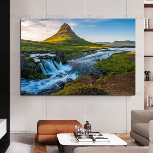 Forest Nature Scenery Canvas Prints Poster Landscape Mountain Lake Wall Home Decoration Picture Wall Art Canvas Painting Cuadros