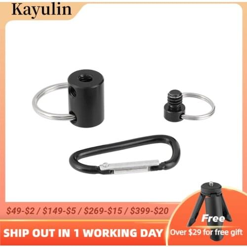 Kayulin Tripod Hanger (1/4"-20) And 1/4" Split Ring Camera Screw Bolt