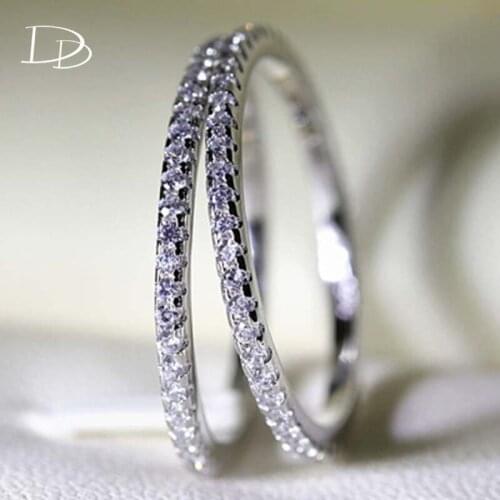 DODO Stainless Steel Rings For Women Fashion Jewelry Bridal Wedding Engagement Ring Accessory Bague Femme Ringen Dd501