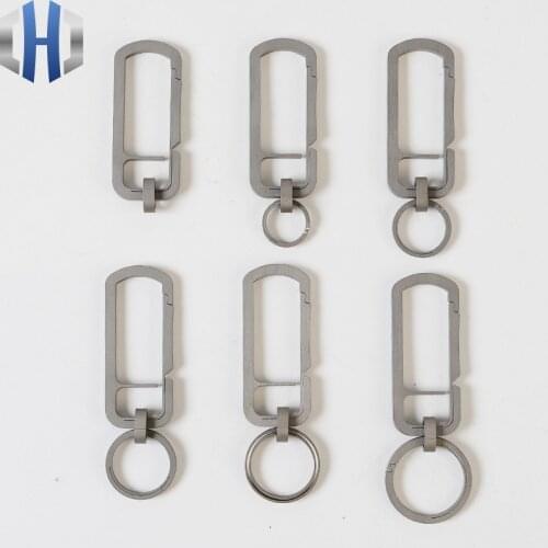 Titanium Alloy Key Ring EDC Key Ring Hanging Hang Buckle TC4 Key Ring