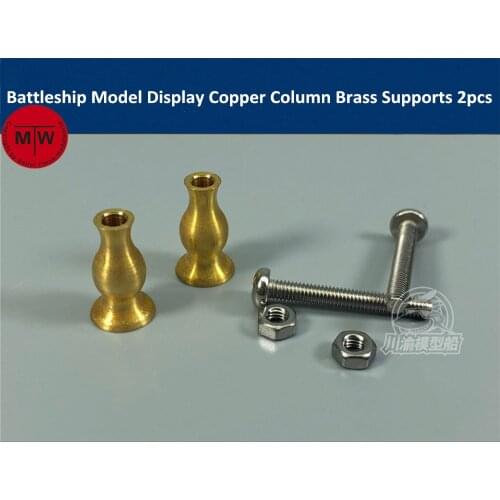 1/700 1/350 Scale Battleship Model Display Copper Column Pedestal Brass Supports 2pcs