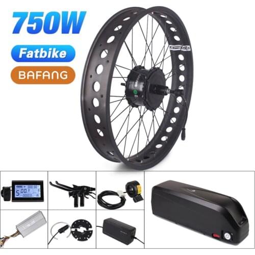 Bafang Snow Electric Bicycle Kit 48V 750W Fat Bike Kit RM G060 Electric Bike Conversion kit 4.0 Tire ebike kit Electric Wheel