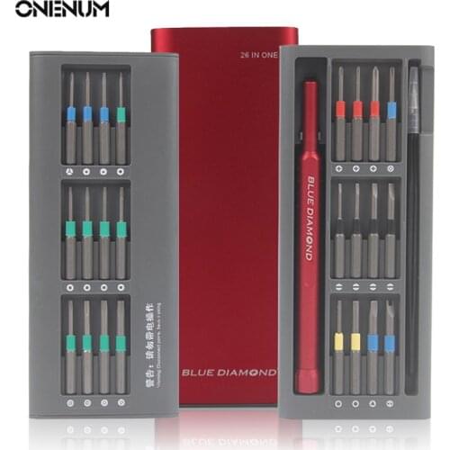 ONENUM 26/63 In 1 Screwdriver Set Precision Hex Torx Magnetic Screw Driver Bits Household Repair Hand Tools Kit For Phone Watch