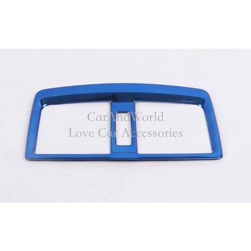 Stainless Steel Rear Row Air Condition Outlet Vent Panel Molding Cover Trims For Renault Koleos 2017-2019 Car Interior Accessory