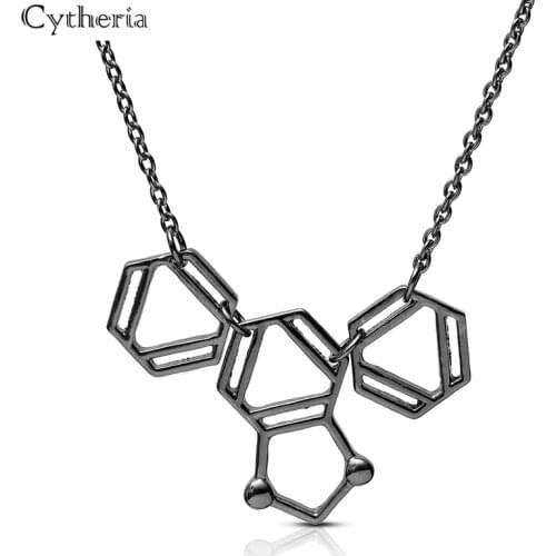 New Arrival Fashion Creativity Chemical Formula Necklace Simple Alloy Necklace For Women Customs Jewelry Accessory